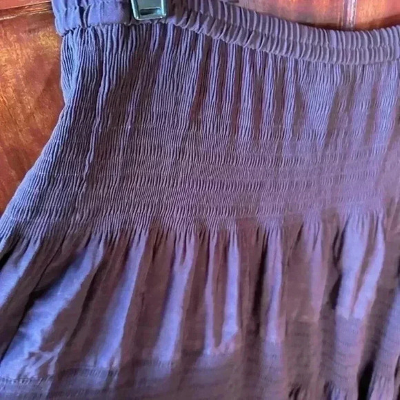 Apostrophe Beautiful dark plum/ purple boho tiered skirt Size 14/16 . EUC. - Picture 7 of 7